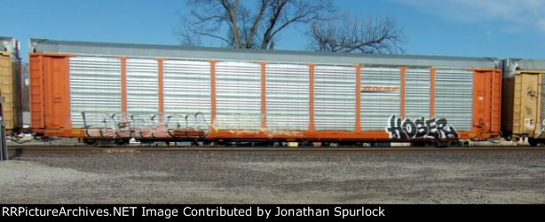 BNSF 300877 with BNSF rack